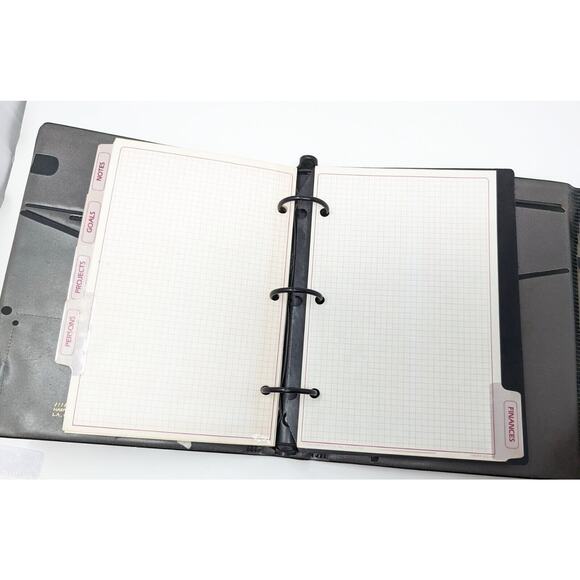 Vintage 90s Burgundy Day Runner Planner Calendar 71872 - Picture 14 of 15